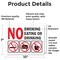 Signmission No Smoking Eating or Drinking with Graphic OSHA ANSI Sign, Vinyl Decal, 10in W x 7in L, 2PK OS-2PACK-MISC-D-710-L-19502 - alternate 6